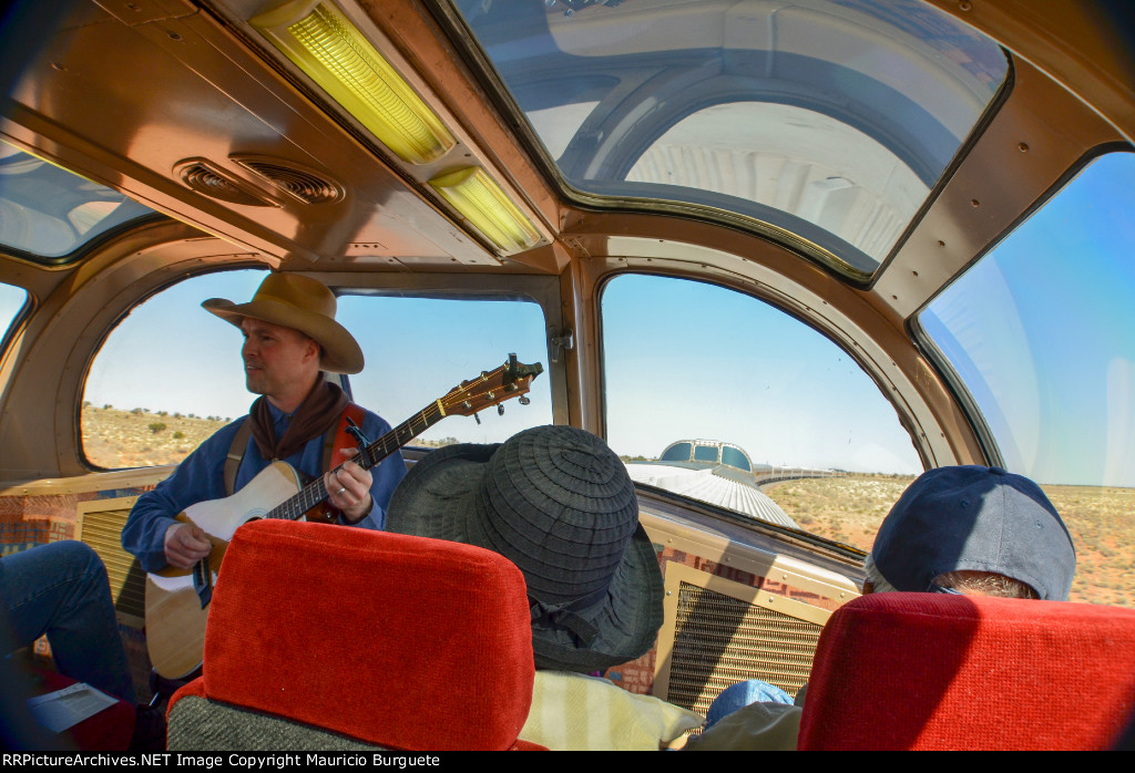 Grand Canyon Railway Coconino Dome interior